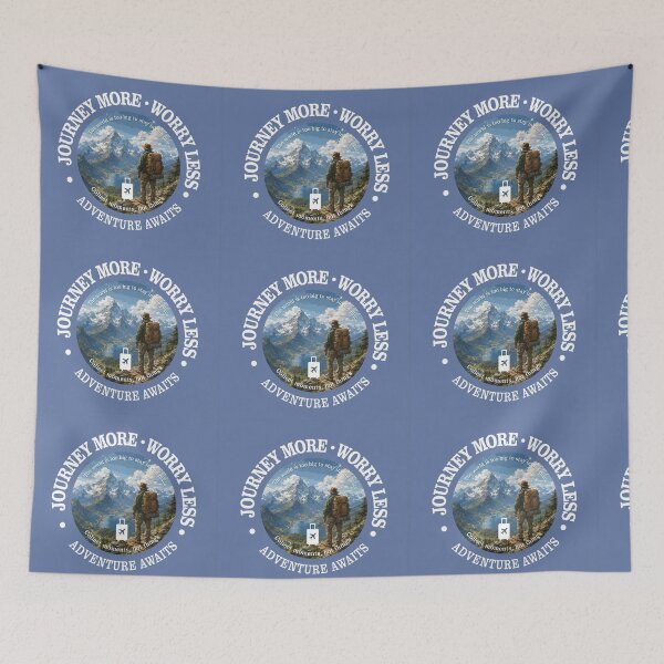 Item preview, Journey More Worry Less Adventure Badge designed and sold by ali prints.