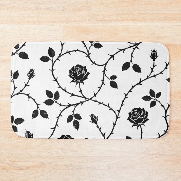 Item preview, Dark Black Rose Vines Pattern designed and sold by Owcomm.