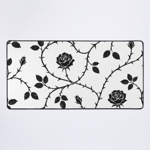 Item preview, Dark Black Rose Vines Pattern designed and sold by Owcomm.