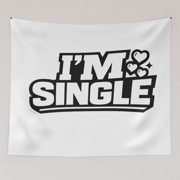 Item preview, I'M SINGLE Funny Single Life Statement designed and sold by shawachester.