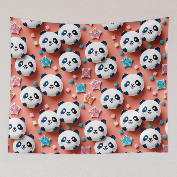 Item preview, Chibi Panda Pop-Up Tiles designed and sold by krazzyremo.