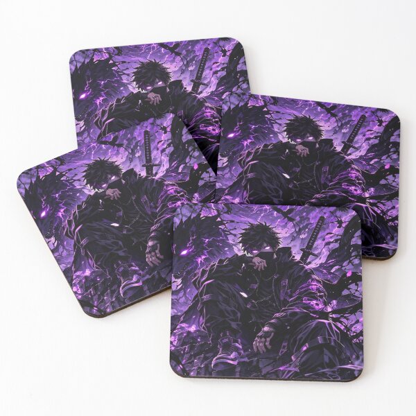 Item preview, Shadow Sovereign Anime Warrior – Purple Chaos Energy, Dark Fantasy Samurai Aesthetic designed and sold by Dyan4.