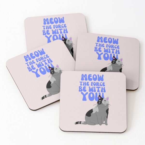 Item preview, Meow The Force Be Wthi You  designed and sold by DAILYNEEDSS.