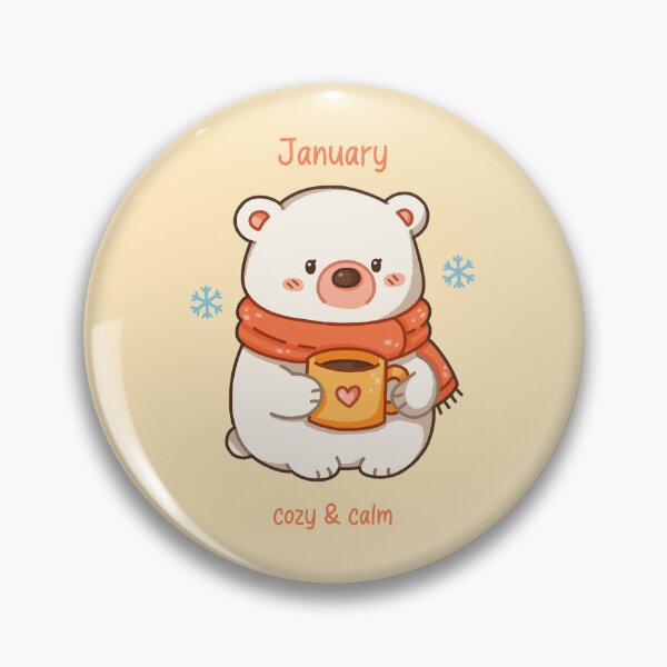Item preview, January Bear – Cozy & Calm designed and sold by TheRightNotes.