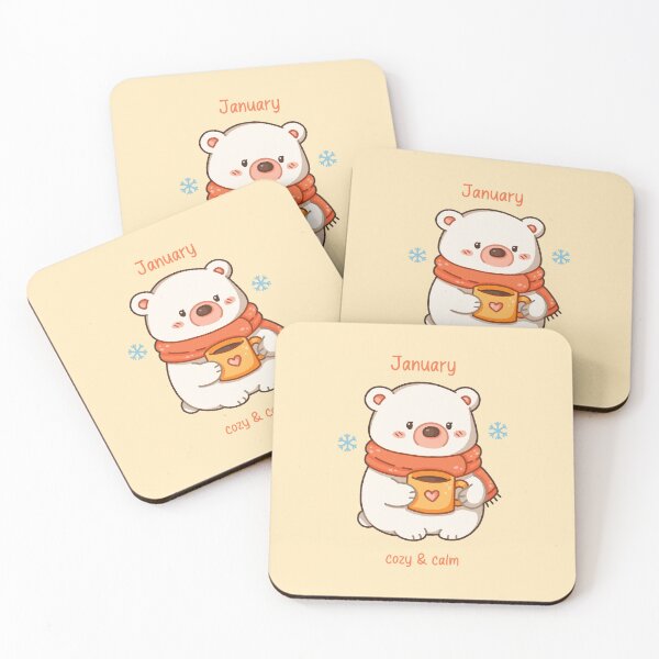 Item preview, January Bear – Cozy & Calm designed and sold by TheRightNotes.