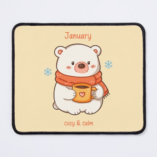 Item preview, January Bear – Cozy & Calm designed and sold by TheRightNotes.