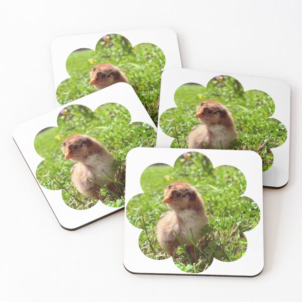 Item preview, Cute Baby Chick in Spring Grass | Fluffy Farm Chicken Photo designed and sold by SimplyContry.