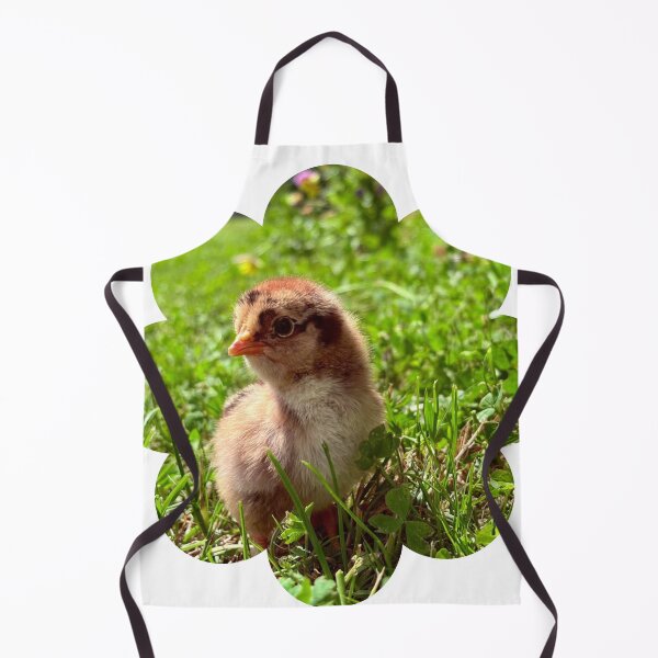 Item preview, Cute Baby Chick in Spring Grass | Fluffy Farm Chicken Photo designed and sold by SimplyContry.