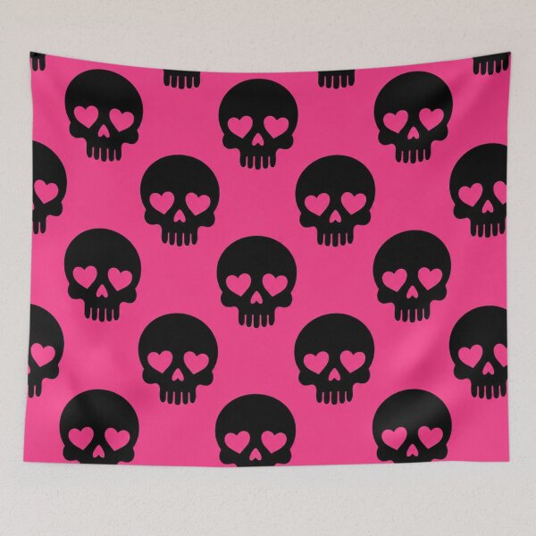 Item preview, Hot Pink Love Skulls Pattern designed and sold by Owcomm.