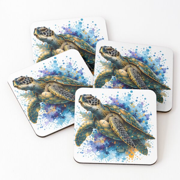 Item preview, Watercolor Sea Turtle Sticke designed and sold by layalistoresa.