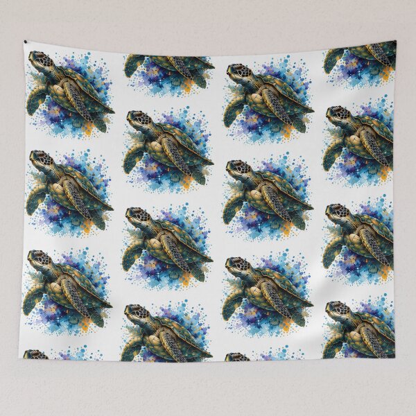 Item preview, Watercolor Sea Turtle Sticke designed and sold by layalistoresa.
