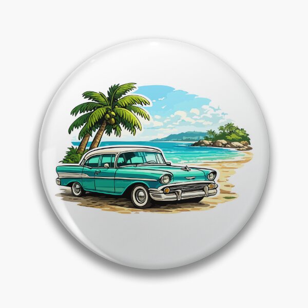Item preview, Classic Car Facing the Caribbean Sea designed and sold by StudioBase.
