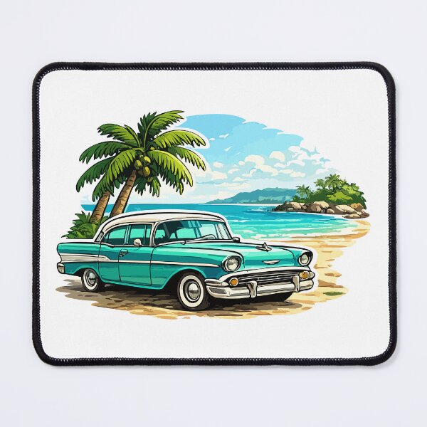 Item preview, Classic Car Facing the Caribbean Sea designed and sold by StudioBase.