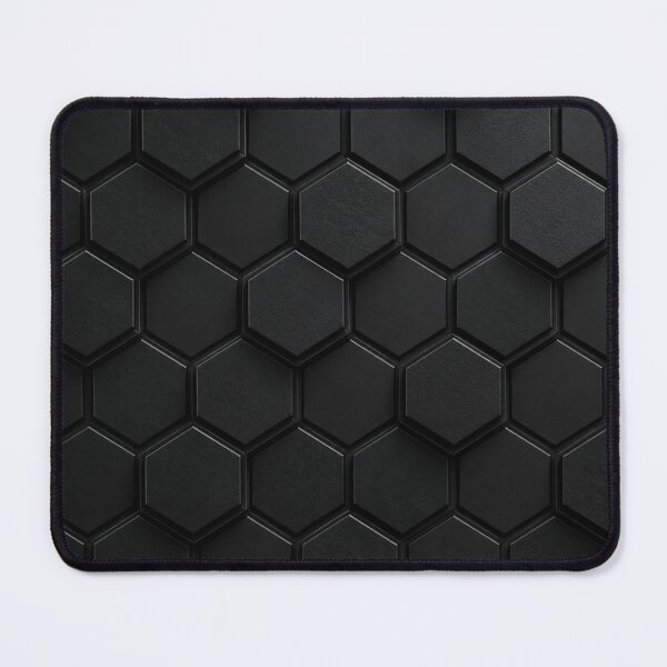 Item preview, Matte Black Hexagon Tiles designed and sold by Owcomm.