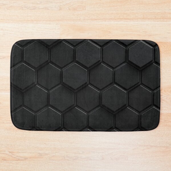 Item preview, Matte Black Hexagon Tiles designed and sold by Owcomm.