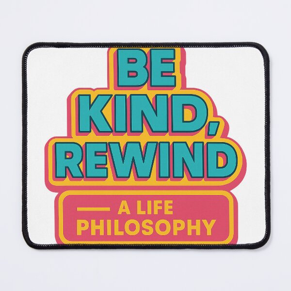 Item preview, Be Kind, Rewind 90s Nostalgia Tee designed and sold by RhapsodyVariety.