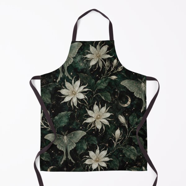 Item preview, Celestial Luna Moth and Moonflower Garden designed and sold by Owcomm.