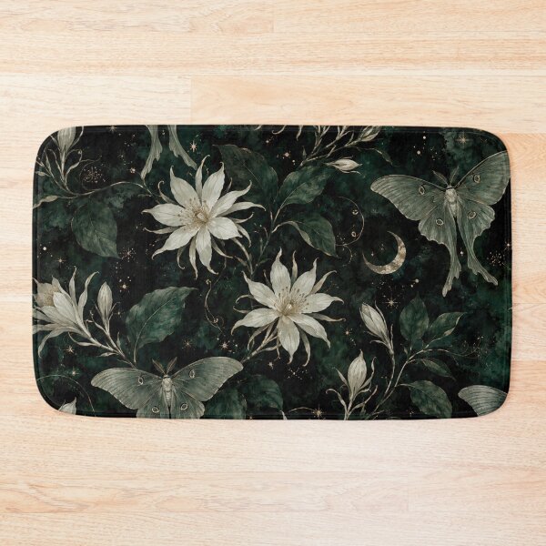 Item preview, Celestial Luna Moth and Moonflower Garden designed and sold by Owcomm.