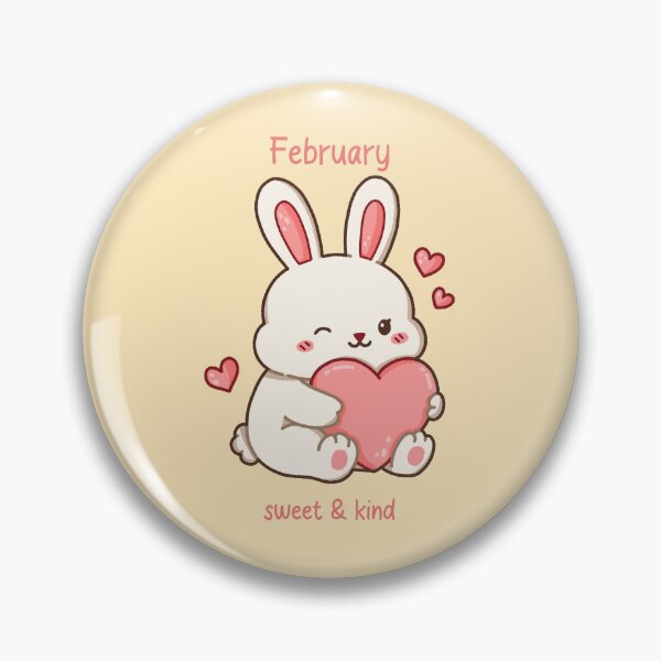 Item preview, February Bunny – Sweet & Kind designed and sold by TheRightNotes.