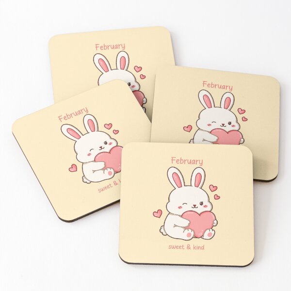 Item preview, February Bunny – Sweet & Kind designed and sold by TheRightNotes.