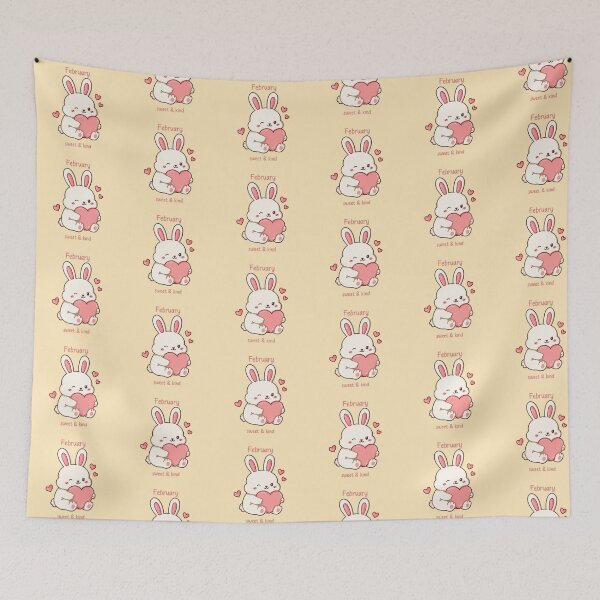 Item preview, February Bunny – Sweet & Kind designed and sold by TheRightNotes.