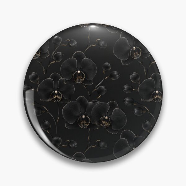 Item preview, Dark Elegant Black Orchid Pattern designed and sold by Owcomm.