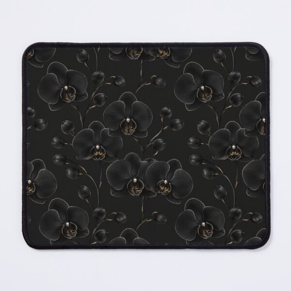Item preview, Dark Elegant Black Orchid Pattern designed and sold by Owcomm.
