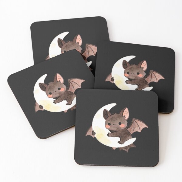 Item preview, Bat on Moon Sticker | Halloween Witchcore Art designed and sold by AillustriaAK.