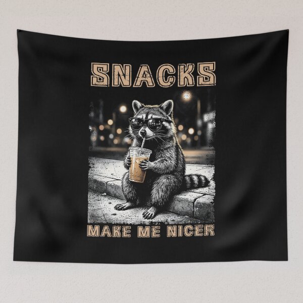 Item preview, Snacks Make Me Nicer designed and sold by EnchantedOwl.