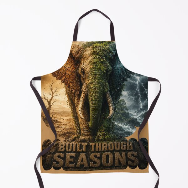 Item preview, Relentless Operator Built Through Seasons Elephant Surreal Graphic T-Shirt designed and sold by SavannaStrikes.