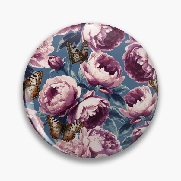Item preview, Vintage Chic Floral - dark blue designed and sold by elenabdesigns.