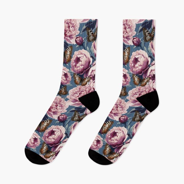 Item preview, Vintage Chic Floral - dark blue designed and sold by elenabdesigns.