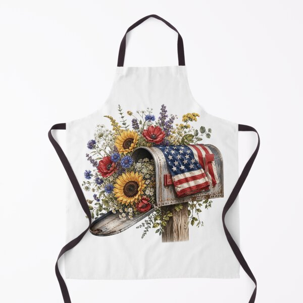 Item preview, Patriotic Sunflower Mailbox designed and sold by PetalGarden.