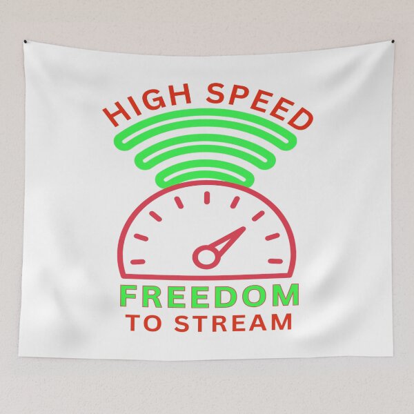 Item preview, High speed, freedom to stream designed and sold by FiberatWorkTechs.
