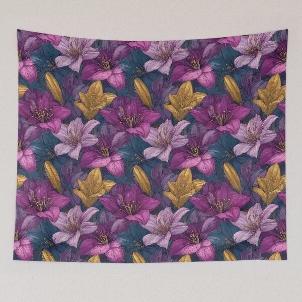 Item preview, Vibrant Amaryllis Flower  - Birthday Flower Pattern   - Birthday Gifts For Him designed and sold by RoyalStarsPatts.
