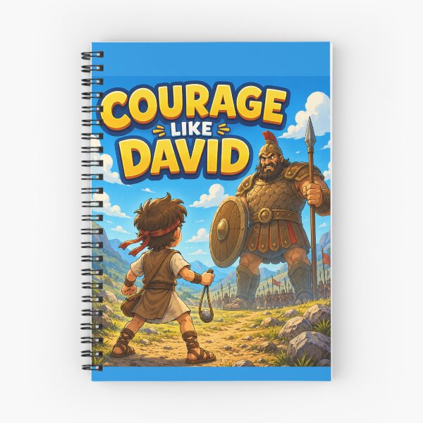 Item preview, Courage Like David | Christian Kids Bible Hero Cartoon Design designed and sold by Dexters Inspiring Creations.