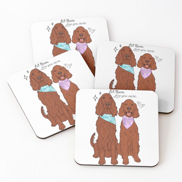 Item preview, Irish Setter Let Them Love You More Cute Dog Illustration designed and sold by Blupunk.