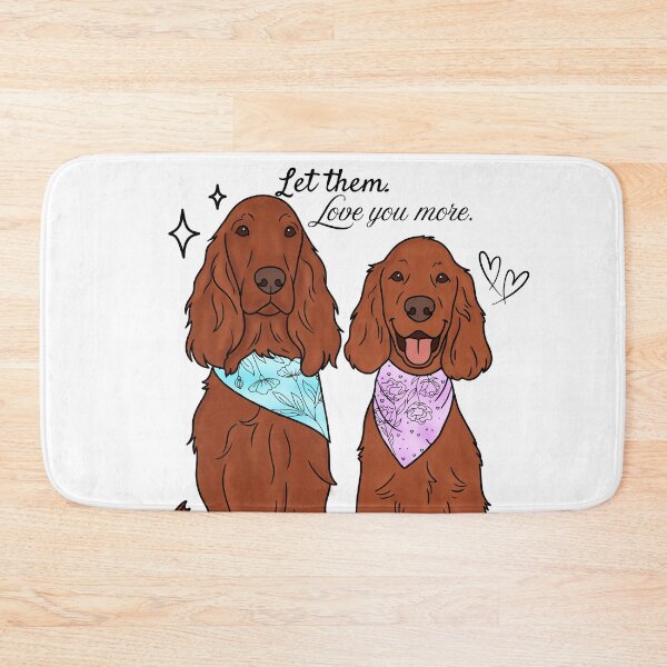 Item preview, Irish Setter Let Them Love You More Cute Dog Illustration designed and sold by Blupunk.