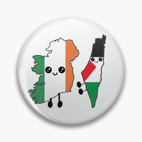 Item preview, Ireland and Palestine Friendship Cute Map Characters Solidarity designed and sold by heartofireland.