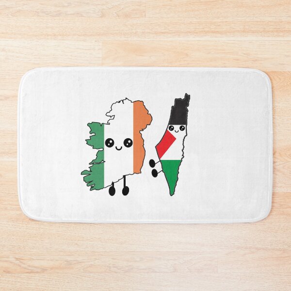 Item preview, Ireland and Palestine Friendship Cute Map Characters Solidarity designed and sold by heartofireland.
