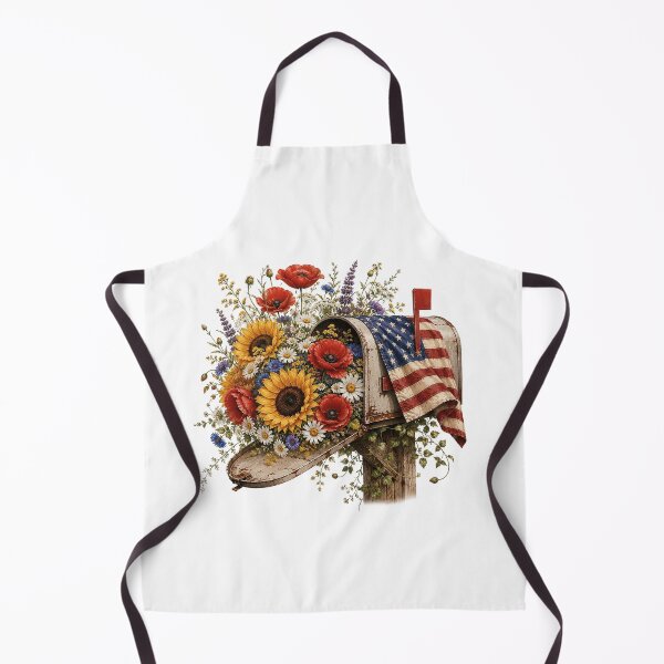 Item preview, Patriotic Sunflower Mailbox designed and sold by PetalGarden.