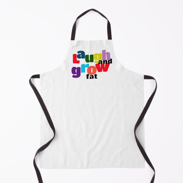 Item preview, Humor phrase laugh and grow fat corolful letter designed and sold by E-lenaLu.
