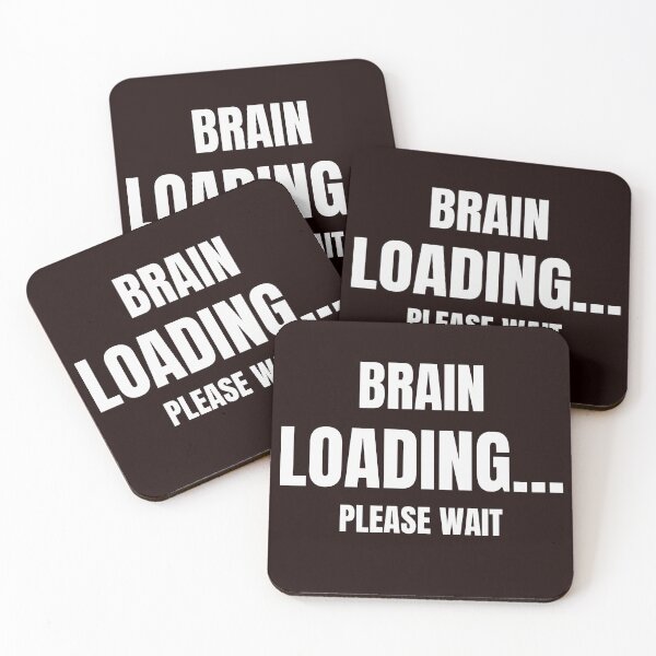 Item preview, Brain Loading Please Wait – Funny Introvert & Overthinker Quote designed and sold by ArtPer-design.