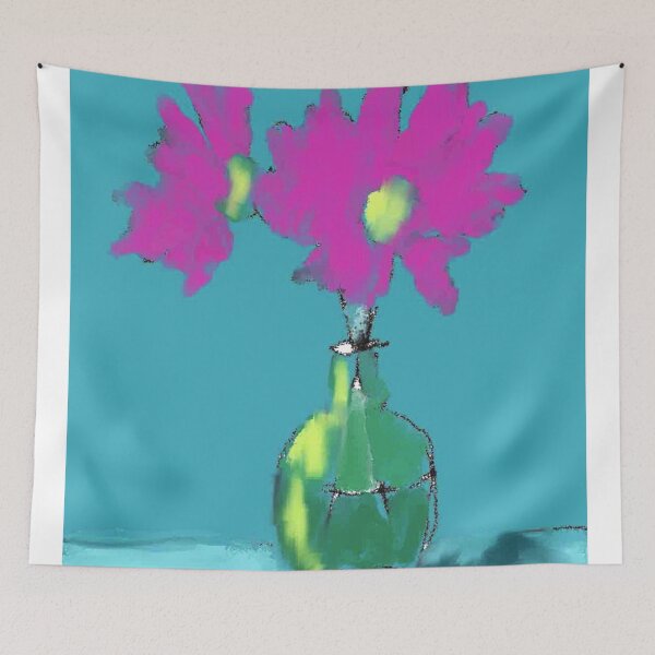Item preview, Fusca Flowers in a Green Vase designed and sold by BuckaBaby.