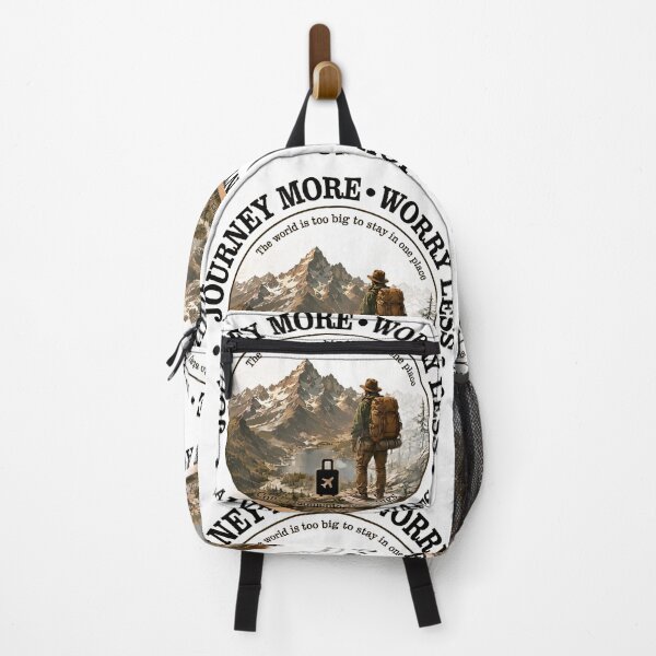 Item preview, Journey More Worry Less Travel Badge designed and sold by ali prints.