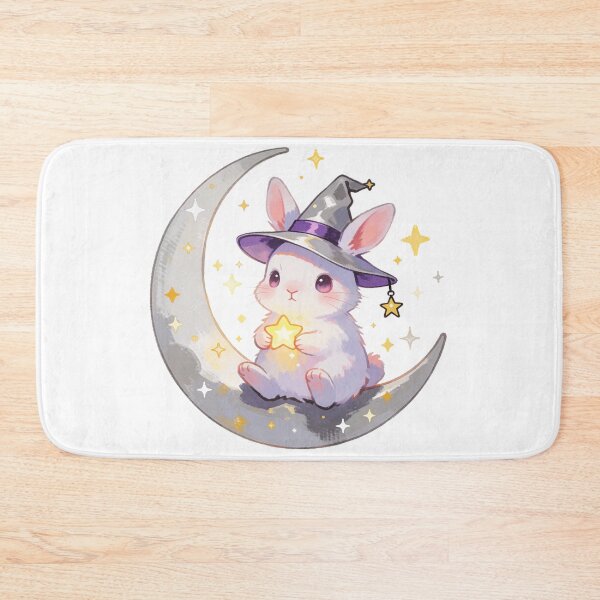 Item preview, Moon Rabbit Sticker | Cute Witchcore Bunny designed and sold by AillustriaAK.