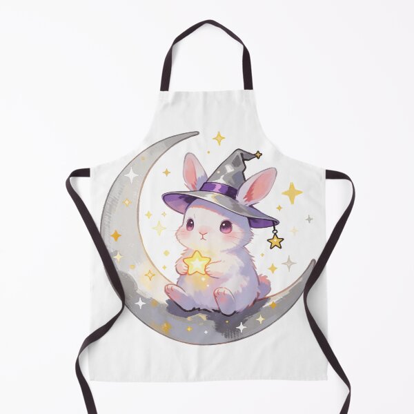 Item preview, Moon Rabbit Sticker | Cute Witchcore Bunny designed and sold by AillustriaAK.