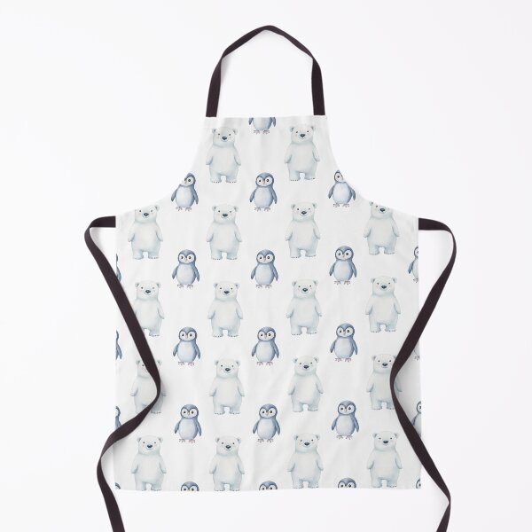 Item preview, Cute Watercolor Polar Bear & Penguin designed and sold by Emily Waters.