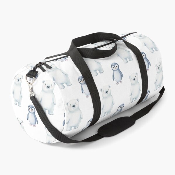 Item preview, Cute Watercolor Polar Bear & Penguin designed and sold by Emily Waters.