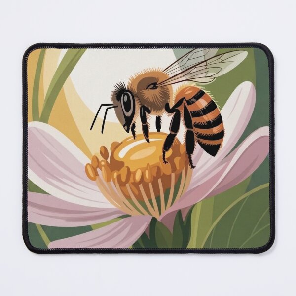 Item preview, Honey Bee on Wildflower designed and sold by PatsiRose.